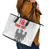 Custom Sicilia Football Leather Tote Bag Animus Tuus Dominus - Wonder Print Shop