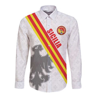Custom Sicilia Football Long Sleeve Button Shirt Animus Tuus Dominus - Wonder Print Shop