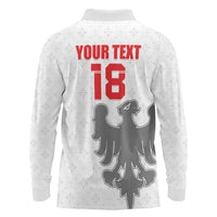 Custom Sicilia Football Long Sleeve Polo Shirt Animus Tuus Dominus - Wonder Print Shop