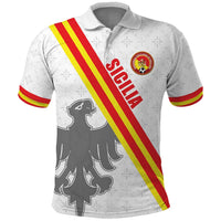 Custom Sicilia Football Polo Shirt Animus Tuus Dominus - Wonder Print Shop