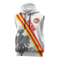Custom Sicilia Football Sleeveless Hoodie Animus Tuus Dominus - Wonder Print Shop