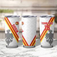Custom Sicilia Football Tumbler Cup Animus Tuus Dominus - Wonder Print Shop