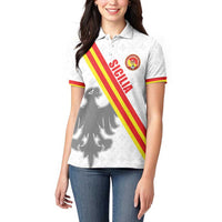 Custom Sicilia Football Women Polo Shirt Animus Tuus Dominus - Wonder Print Shop