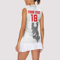 Custom Sicilia Football Women Sleeveless Polo Shirt Animus Tuus Dominus - Wonder Print Shop