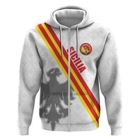 Custom Sicilia Football Zip Hoodie Animus Tuus Dominus - Wonder Print Shop