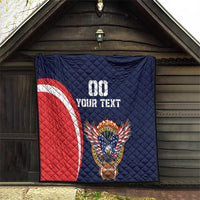 Custom USA Rugby Quilt American Eagle With USA Flags - Wonder Print Shop