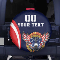 Custom USA Rugby Spare Tire Cover American Eagle With USA Flags - Wonder Print Shop