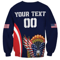 Custom USA Rugby Sweatshirt American Eagle With USA Flags - Wonder Print Shop