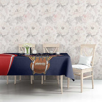 Custom USA Rugby Tablecloth American Eagle With USA Flags - Wonder Print Shop
