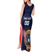 Custom USA Rugby Tank Maxi Dress American Eagle With USA Flags - Wonder Print Shop
