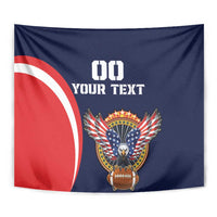Custom USA Rugby Tapestry American Eagle With USA Flags - Wonder Print Shop