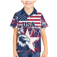 Custom USA Rugby Family Matching Mermaid Dress and Hawaiian Shirt Pacific Go Eagles 2024 - Wonder Print Shop