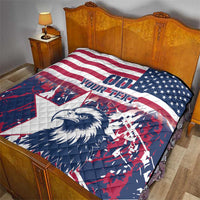 Custom USA Rugby Quilt Pacific Go Eagles 2024 - Wonder Print Shop