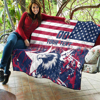 Custom USA Rugby Quilt Pacific Go Eagles 2024 - Wonder Print Shop