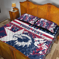 Custom USA Rugby Quilt Bed Set Pacific Go Eagles 2024 - Wonder Print Shop