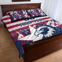 Custom USA Rugby Quilt Bed Set Pacific Go Eagles 2024 - Wonder Print Shop