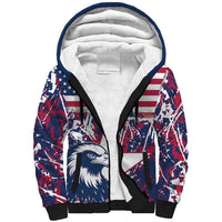 Custom USA Rugby Sherpa Hoodie Pacific Go Eagles 2024 - Wonder Print Shop