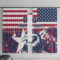 Custom USA Rugby Window Curtain Pacific Go Eagles 2024 - Wonder Print Shop