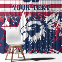 Custom USA Rugby Window Curtain Pacific Go Eagles 2024 - Wonder Print Shop