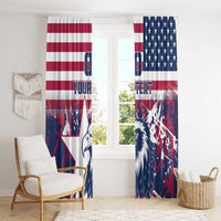 Custom USA Rugby Window Curtain Pacific Go Eagles 2024 - Wonder Print Shop