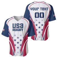 Custom USA Rugby Baseball Jersey Simple Style - Wonder Print Shop