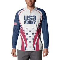 Custom USA Rugby Button Sweatshirt Simple Style - Wonder Print Shop
