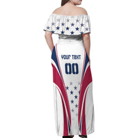 Custom USA Rugby Family Matching Off Shoulder Maxi Dress and Hawaiian Shirt Simple Style - Wonder Print Shop