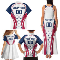 Custom USA Rugby Family Matching Tank Maxi Dress and Hawaiian Shirt Simple Style - Wonder Print Shop