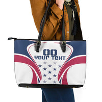 Custom USA Rugby Leather Tote Bag Simple Style - Wonder Print Shop