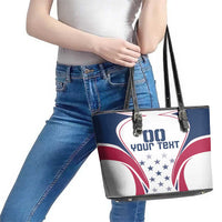 Custom USA Rugby Leather Tote Bag Simple Style - Wonder Print Shop