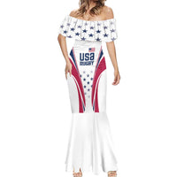 Custom USA Rugby Mermaid Dress Simple Style - Wonder Print Shop
