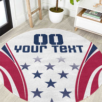 Custom USA Rugby Round Carpet Simple Style