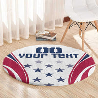 Custom USA Rugby Round Carpet Simple Style