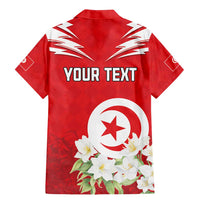 Personalized Tunisia Family Matching Mermaid Dress and Hawaiian Shirt Jasmine Flower and Emblem - Wonder Print Shop