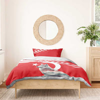 Personalized Gray Wolf Turkey Bedding Set Turkish Mountain - Wonder Print Shop