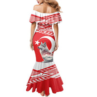 Personalized Gray Wolf Turkey Mermaid Dress Turkish Mountain - Wonder Print Shop