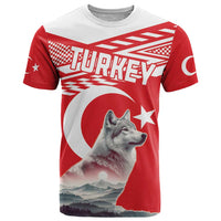Personalized Gray Wolf Turkey T Shirt Turkish Mountain - Wonder Print Shop
