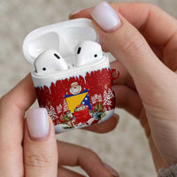 Bosnia and Herzegovina Christmas AirPods Case Santa With National Flag - Wonder Print Shop