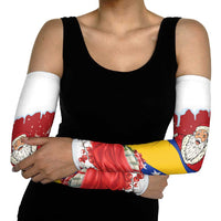 Bosnia and Herzegovina Christmas Arm Sleeves Santa With National Flag - Wonder Print Shop