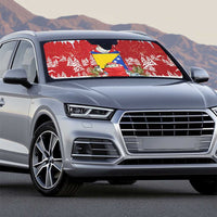 Bosnia and Herzegovina Christmas Auto Sun Shade Santa With National Flag - Wonder Print Shop