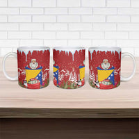 Bosnia and Herzegovina Christmas Ceramic Mug Santa With National Flag - Wonder Print Shop