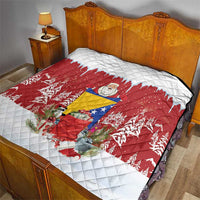 Bosnia and Herzegovina Christmas Quilt Santa With National Flag - Wonder Print Shop