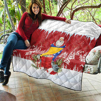 Bosnia and Herzegovina Christmas Quilt Santa With National Flag - Wonder Print Shop