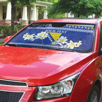 Personalized Bosnia and Herzegovina Christmas Auto Sun Shade Coat Of Arms Srecan Bozic - Wonder Print Shop