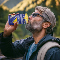 Personalized Bosnia and Herzegovina Christmas 4 in 1 Can Cooler Tumbler Coat Of Arms Srecan Bozic - Wonder Print Shop