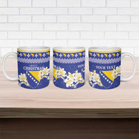 Personalized Bosnia and Herzegovina Christmas Ceramic Mug Coat Of Arms Srecan Bozic - Wonder Print Shop