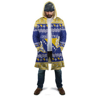 Personalized Bosnia and Herzegovina Christmas Cloak Coat Of Arms Srecan Bozic - Wonder Print Shop