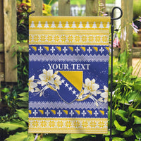 Personalized Bosnia and Herzegovina Christmas Garden Flag Coat Of Arms Srecan Bozic - Wonder Print Shop