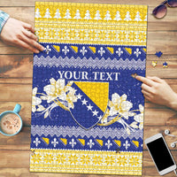 Personalized Bosnia and Herzegovina Christmas Puzzle Coat Of Arms Srecan Bozic - Wonder Print Shop
