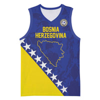Custom Bosnia and Herzegovina Football Basketball Jersey Go Champion Sporty Style - Wonder Print Shop